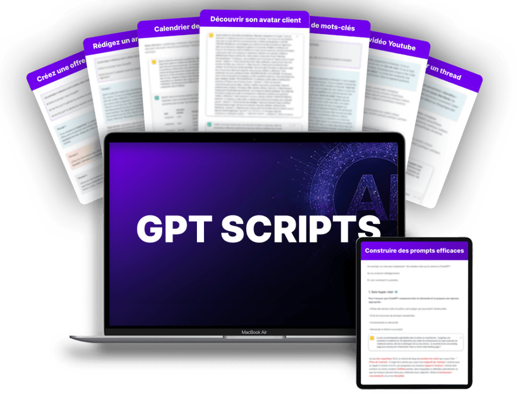 les meilleurs prompts chatGPT grâce à GPT SCRIPTS